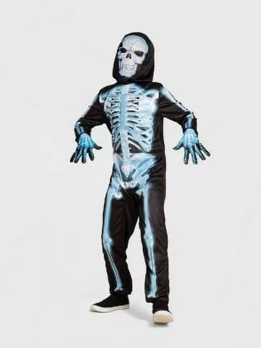 Kids' X-Ray Skeleton Halloween Costume Jumpsuit with Accessories Hyde and EEK!